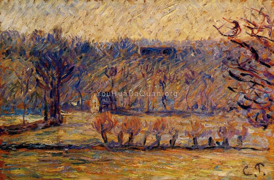 The Coast at Vaches-Bazincourt - 卡米耶·毕沙罗